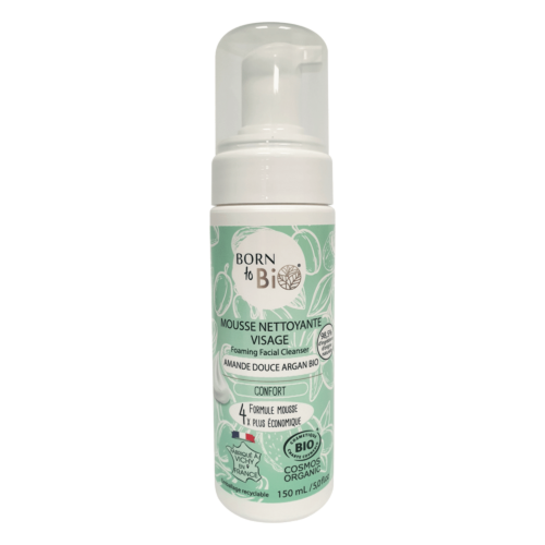 Sweet Almond Argan Facial Cleansing Foam - Certified organic