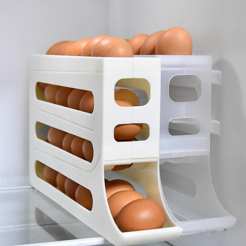 Refrigerator 4-Layer Automatic Egg Roller Sliding Tray