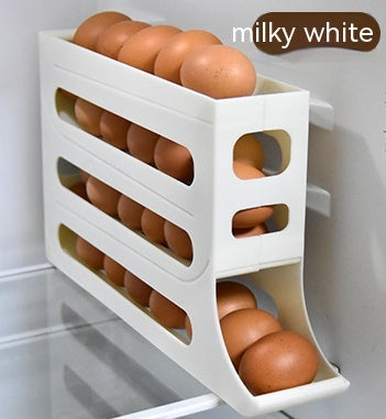 Refrigerator 4-Layer Automatic Egg Roller Sliding Tray