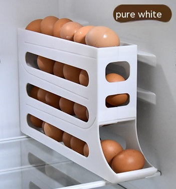 Refrigerator 4-Layer Automatic Egg Roller Sliding Tray