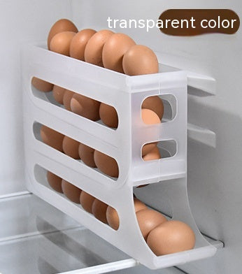 Refrigerator 4-Layer Automatic Egg Roller Sliding Tray