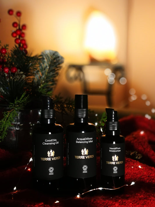 Christmas Gift Set - Luxury Organic Cleansing Toning Moisturising