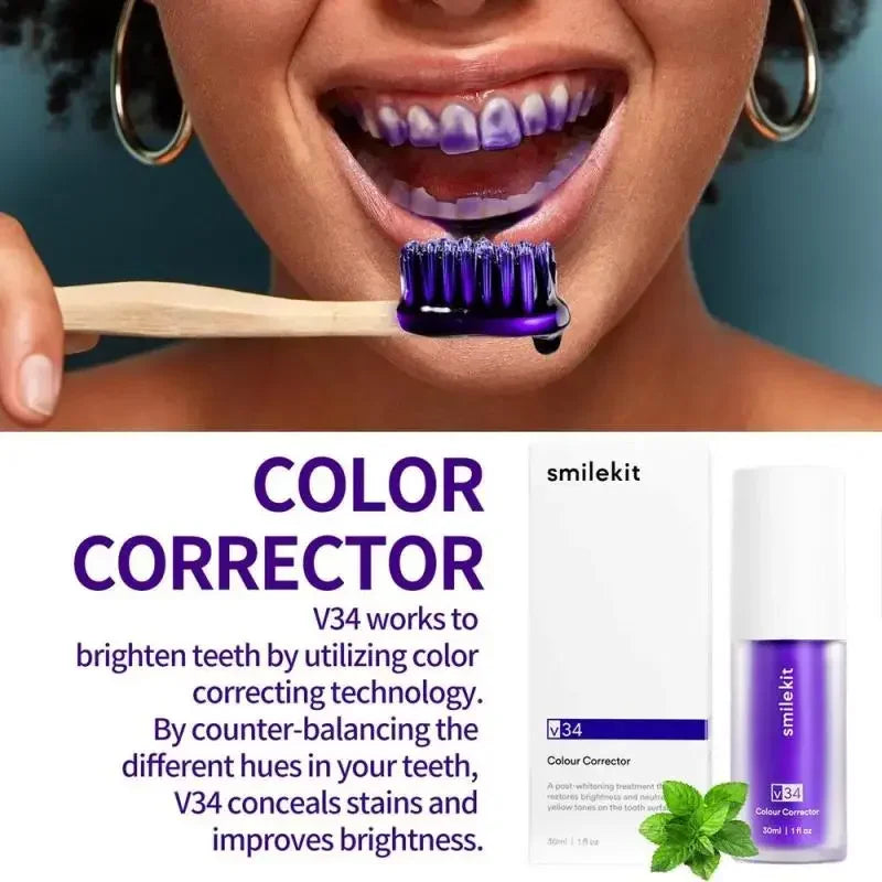 Whitening V34 Purple Toothpaste-3