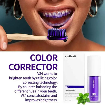Whitening V34 Purple Toothpaste-3