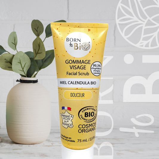 Calendula Honey Facial Scrub - Certified organic
